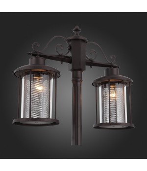SL080.425.02 Светильник уличный наземный ST-Luce Темный кофе/Прозрачный, Темный кофе E27 2*100W LASTERO-foto3