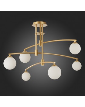 SL1208.302.06 Светильник потолочный ST-Luce Золотистый/Белый G9 6*5W SEMBRARE-foto8