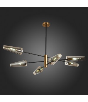 SL1209.302.06 Светильник потолочный ST-Luce Бронза,Черный/Дымчатый E14 6*40W MORAVE-foto5