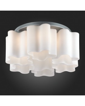 SL116.502.06 Люстра потолочная ST-Luce Серебристый/Белый E27 6*60W ONDE-foto3