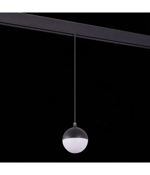 ST358.433.07 Магнитный трековый светильник подвесной Черный LED 1*7W 3000K 520Lm Ra>80 120° IP20 D90xH90 48V PIBOLE-foto5