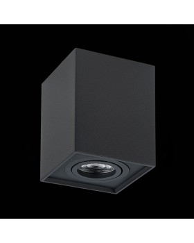 ST109.407.01 Светильник потолочный Мат. черный GU10 1*50W L100xW100xH123 220V Без ламп QUADRUS-foto4