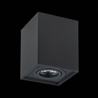 ST109.407.01 Светильник потолочный Мат. черный GU10 1*50W  L100xW100xH123 220V Без ламп QUADRUS-foto4