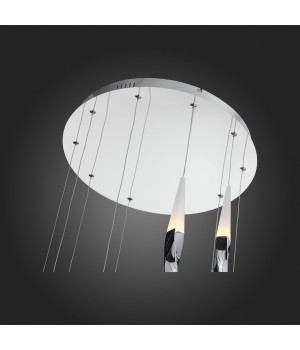 SL405.103.10 Светильник подвесной ST-Luce Хром/Белый, Хром LED 10*7W 3000K BOCHIE-foto3