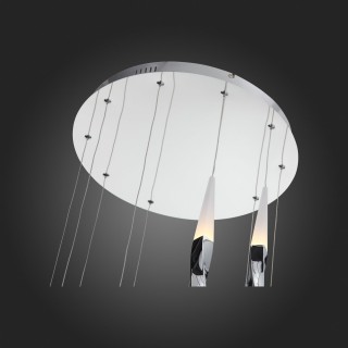 SL405.103.10 Светильник подвесной ST-Luce Хром/Белый, Хром LED 10*7W 3000K BOCHIE-foto3