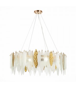 SL1224.203.10 Люстра подвесная ST-Luce Золотистый/Прозрачный, Белый E14 10*60W LASTRA-foto2