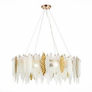 SL1224.203.10 Люстра подвесная ST-Luce Золотистый/Прозрачный, Белый E14 10*60W LASTRA-foto2