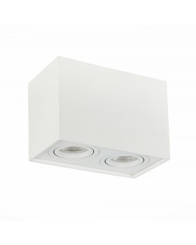 ST109.507.02 Светильник потолочный Мат. белый GU10 2*50W L181xW100xH123 220V Без ламп QUADRUS-foto2