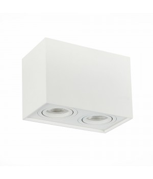 ST109.507.02 Светильник потолочный Мат. белый GU10 2*50W L181xW100xH123 220V Без ламп QUADRUS-foto2