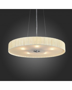 SL357.503.05 Светильник подвесной ST-Luce Хром/Слоновая Кость E27 5*40W RONDELLA-foto5