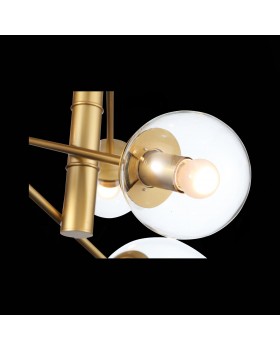 SL1150.203.08 Светильник подвесной ST-Luce Матовое золото/Прозрачный E27 8*40W (из 3-х коробок) LIORA-foto11