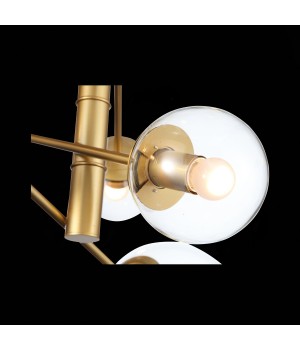 SL1150.203.08 Светильник подвесной ST-Luce Матовое золото/Прозрачный E27 8*40W (из 3-х коробок) LIORA-foto11