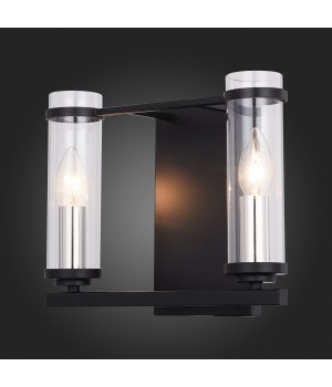SL334.401.02 Бра ST-Luce Черный, Никель/Прозрачный E14 2*60W BICHERO-foto8