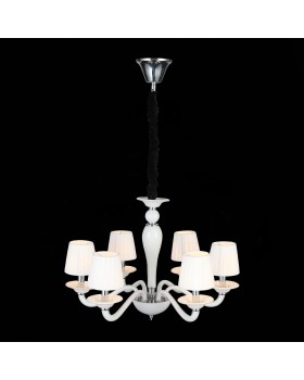 SL1112.503.06 Люстра подвесная ST-Luce Хром, Белый/Белый E14 6*40W SERENATTA-foto4