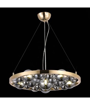 SL1510.203.06 Люстра подвесная ST-Luce Французское золото/Дымчатый G9 6*5W Olmi-foto5