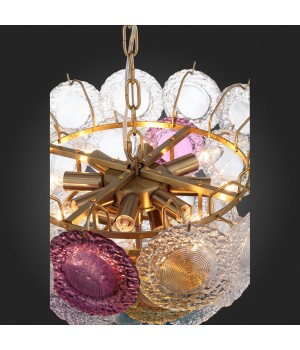 SL420.203.11 Люстра подвесная ST-Luce Золотистый/Разноцветный E14 11*40W CONELI-foto12