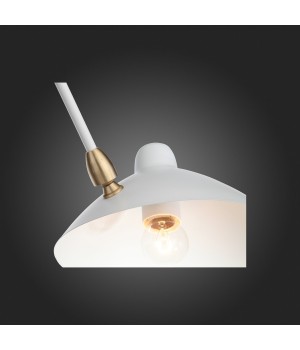 SL305.502.06 Люстра потолочная ST-Luce Белый/Белый E27 5*60W SPRUZZO-foto4