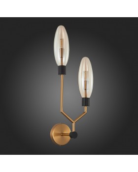 SL1174.301.02 Бра ST-Luce Латунь/Коньячный G9 2*5W DESIMA-foto6