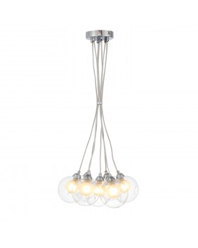 SL431.113.07 Светильник подвесной ST-Luce Хром/Прозрачный, Белый G9 7*5W DUALITA-foto2