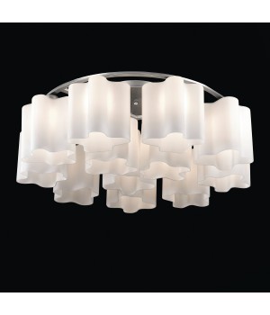 SL116.052.12 Люстра потолочная ST-Luce Серебристый/Белый E27 12*60W (из 2-х коробок) ONDE-foto2