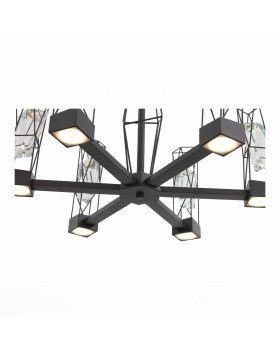 SL815.303.06 Люстра подвесная ST-Luce Серый графит/Серый графит, Прозрачный LED 6*8W 4000K PROGETTO-foto10