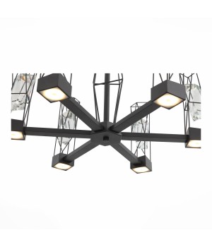 SL815.303.06 Люстра подвесная ST-Luce Серый графит/Серый графит, Прозрачный LED 6*8W 4000K PROGETTO-foto10