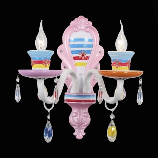 SL673.781.02 Бра ST-Luce Разноцветный/Разноцветный E14 2*40W ORNATO-foto4