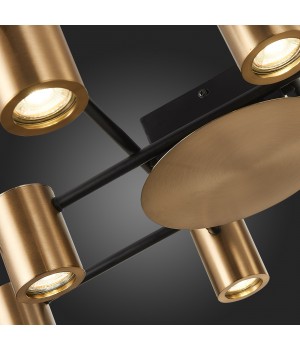 SL1207.402.10 Светильник потолочный ST-Luce Черный/Латунь GU10 10*7W VEROLI-foto9