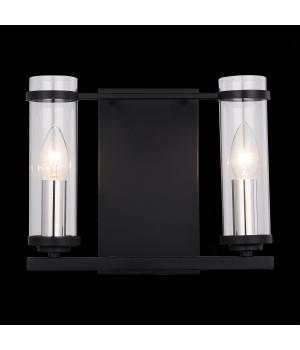 SL334.401.02 Бра ST-Luce Черный, Никель/Прозрачный E14 2*60W BICHERO-foto4