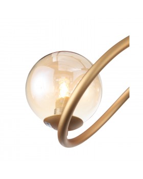 SL1502.203.08 Светильник подвесной ST-Luce Золотистый/Янтарный G9 8*5W LEGATEZZA-foto2