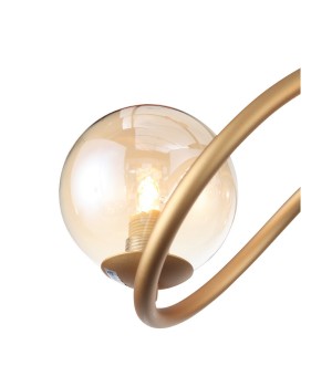 SL1502.203.08 Светильник подвесной ST-Luce Золотистый/Янтарный G9 8*5W LEGATEZZA-foto2