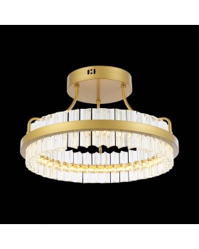 SL383.202.01 Светильник потолочный ST-Luce Матовое золото/Прозрачный LED 1*34W 3000K CHERIO-foto4