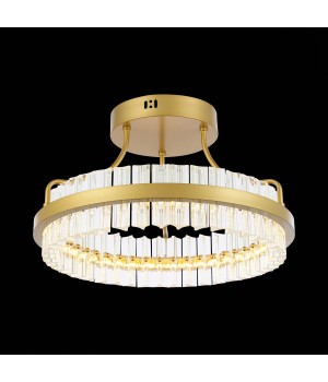 SL383.202.01 Светильник потолочный ST-Luce Матовое золото/Прозрачный LED 1*34W 3000K CHERIO-foto4