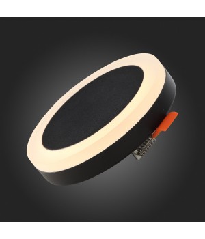 ST104.402.06 Светильник потолочный Черный LED 1*6W 3000K 468Lm Ra>80 120° IP20 D110xH20 170-240V CIAMELLA-foto7