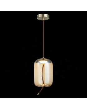 SL6108.323.01 Люстра подвесная ST-Luce Бронза/Янтарный LED 1*10W 3000K OZZIO-foto4