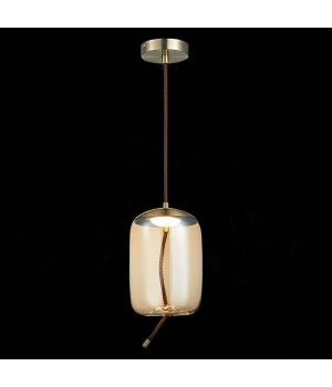 SL6108.323.01 Люстра подвесная ST-Luce Бронза/Янтарный LED 1*10W 3000K OZZIO-foto4