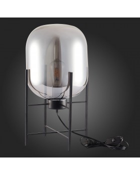 SL1050.704.01 Прикроватная лампа ST-Luce Черный/Дымчатый E27 1*40W BURASCA-foto6