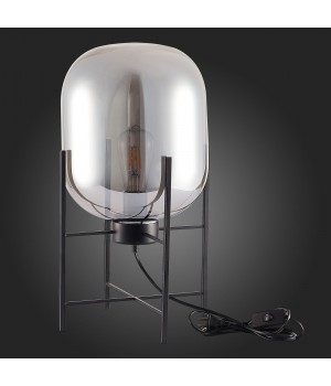 SL1050.704.01 Прикроватная лампа ST-Luce Черный/Дымчатый E27 1*40W BURASCA-foto6