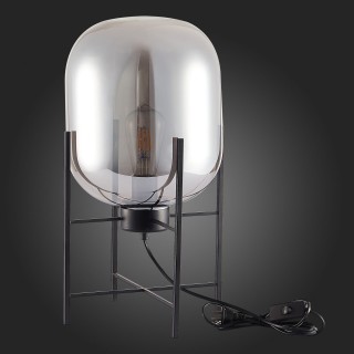 SL1050.704.01 Прикроватная лампа ST-Luce Черный/Дымчатый E27 1*40W BURASCA-foto6