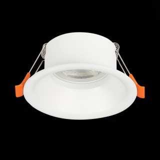 ST201.508.01 Св-к встр. Мат. белый GU10 1*50W  D89xH40 220V Без ламп NOBARRA-foto5