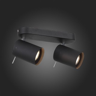 SL597.401.02 Спот ST-Luce Черный, Хром/Черный GU10 LED 2*3W FANALE-foto8