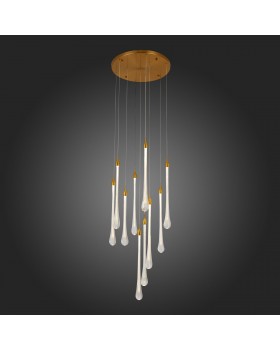 SL6103.203.09 Светильник подвесной ST-Luce Золотистый/Прозрачный LED 9*3W 4000K Faenza-foto5