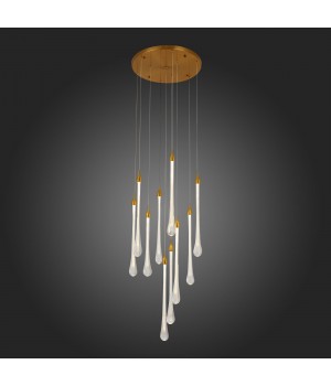 SL6103.203.09 Светильник подвесной ST-Luce Золотистый/Прозрачный LED 9*3W 4000K Faenza-foto5