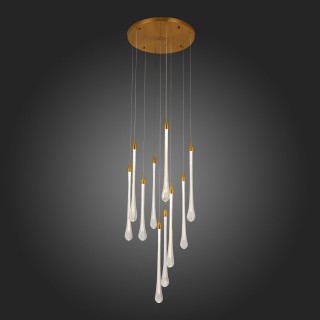 SL6103.203.09 Светильник подвесной ST-Luce Золотистый/Прозрачный LED 9*3W 4000K Faenza-foto5