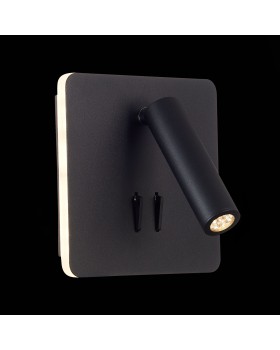 SL1586.431.01 Светильник настенный Черный LED 1*9W 3000K Lm Ra>80 IP20 L-xW140xH140 170-240V BONDI-foto5