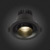 ST701.448.07 Св-к встр. Zoom Черный LED 1*7W 4000K 560Lm Ra 15°-60° IP20 D90xH65 170-240V ST701