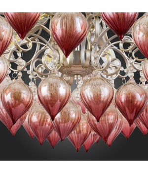 SL659.203.06 Люстра подвесная ST-Luce Шампань/Коньяк E14 6*40W FRUTTI-foto9