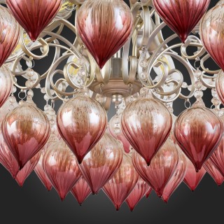 SL659.203.06 Люстра подвесная ST-Luce Шампань/Коньяк E14 6*40W FRUTTI-foto9