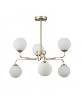 SLE106203-06 Светильник подвесной ST-Luce Золотистый/Белый G9 LED 6*5W REDJINO-foto2