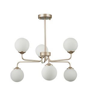 SLE106203-06 Светильник подвесной ST-Luce Золотистый/Белый G9 LED 6*5W REDJINO-foto2